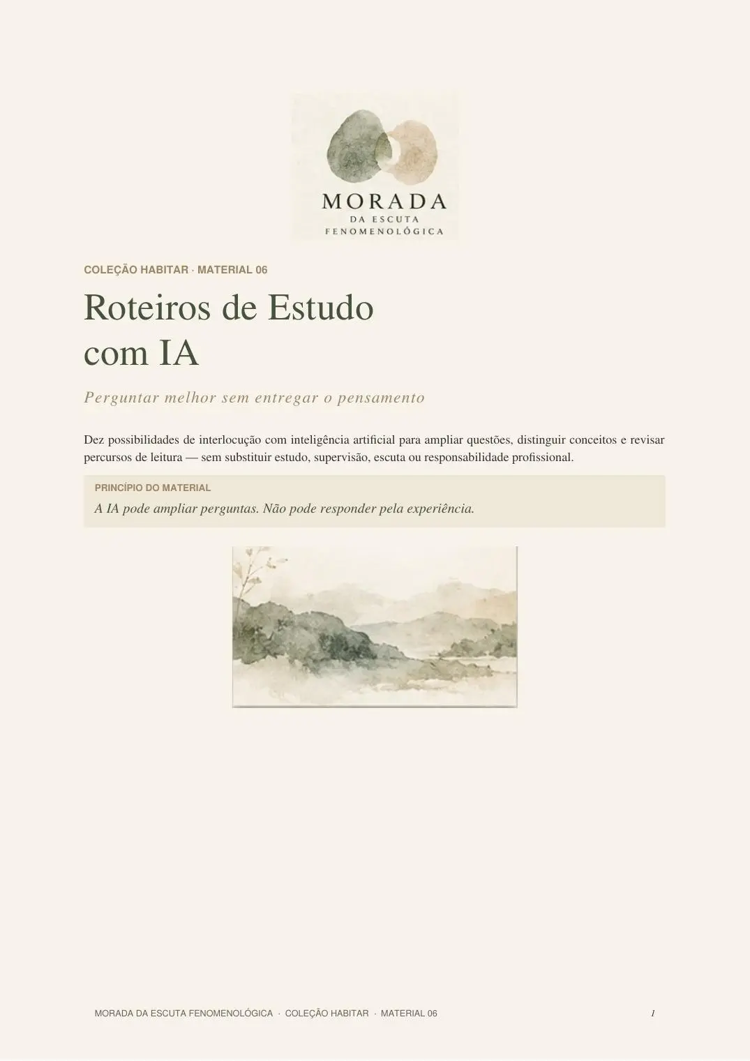 Capa digital de Roteiros de Estudo com IA