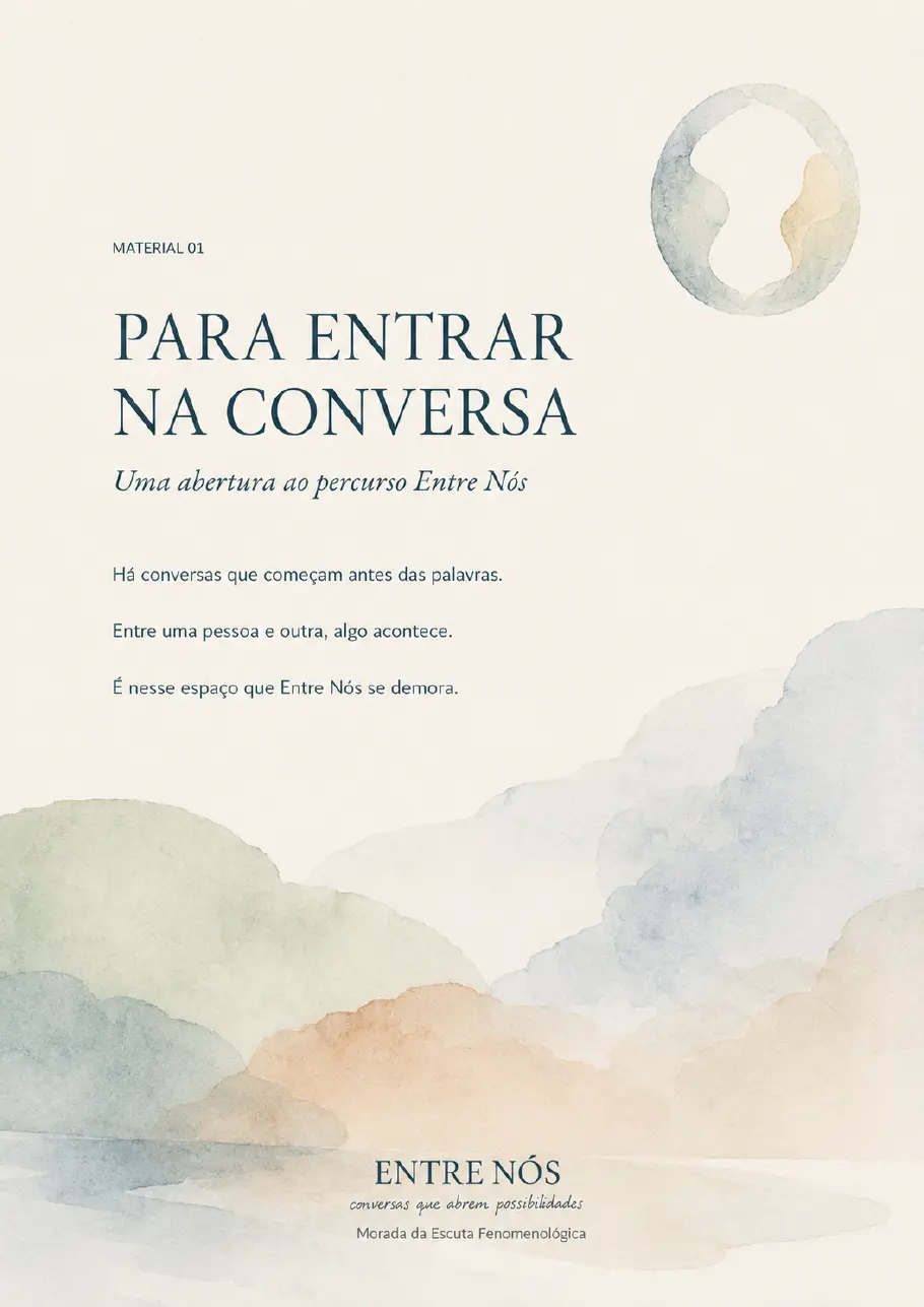 Capa digital de Para entrar na conversa