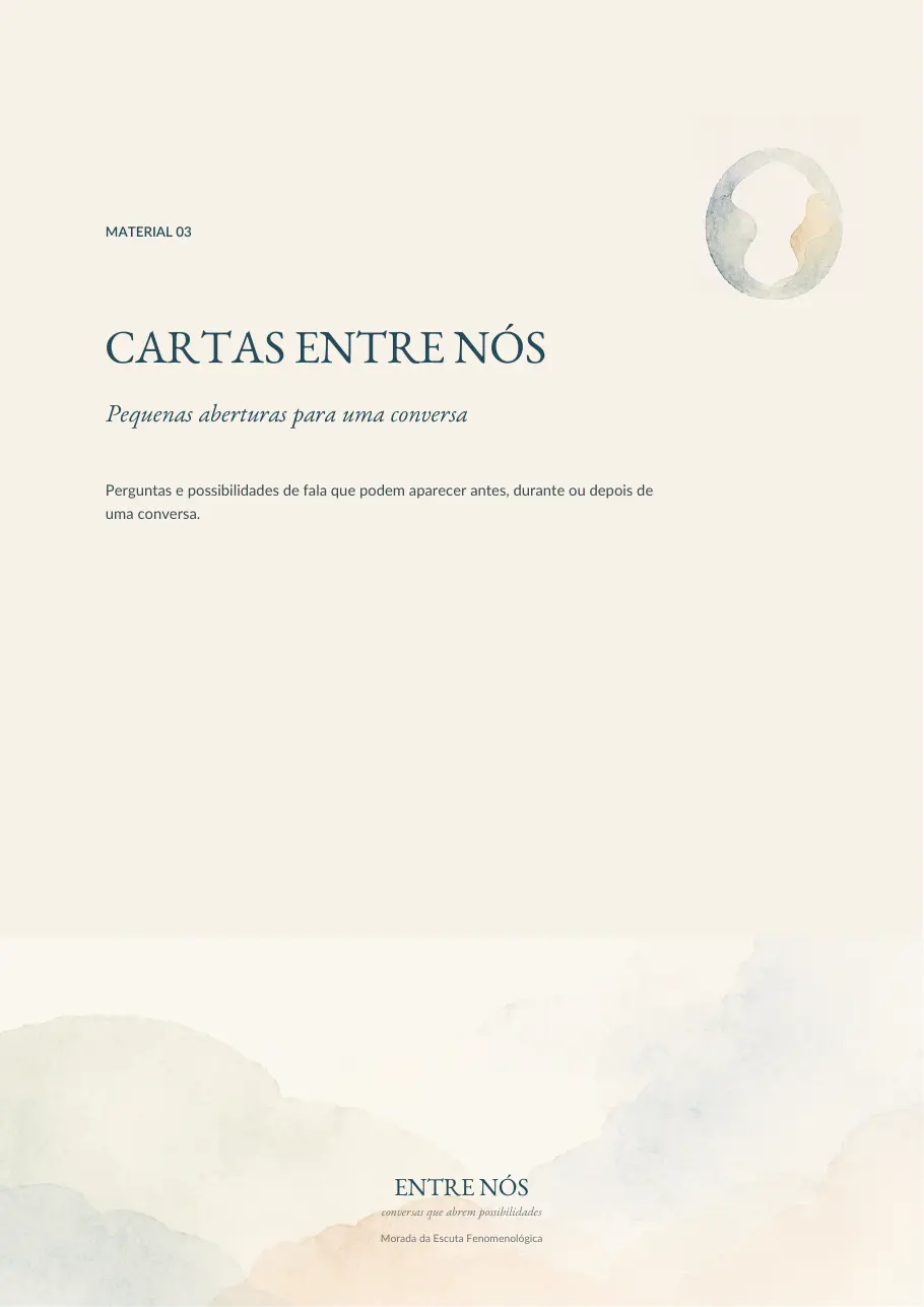 Capa ou exemplos de Entre Nós