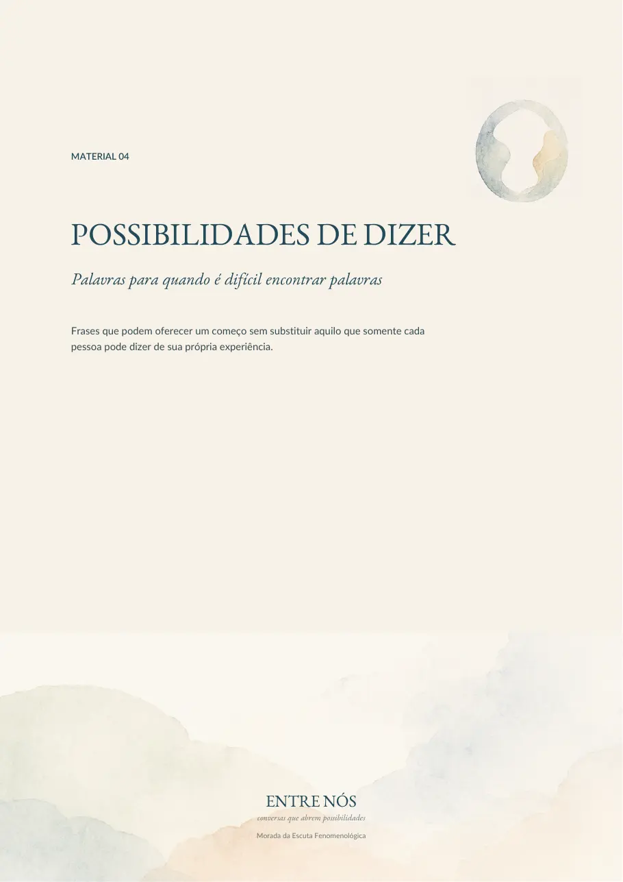 Capa digital de Possibilidades de dizer