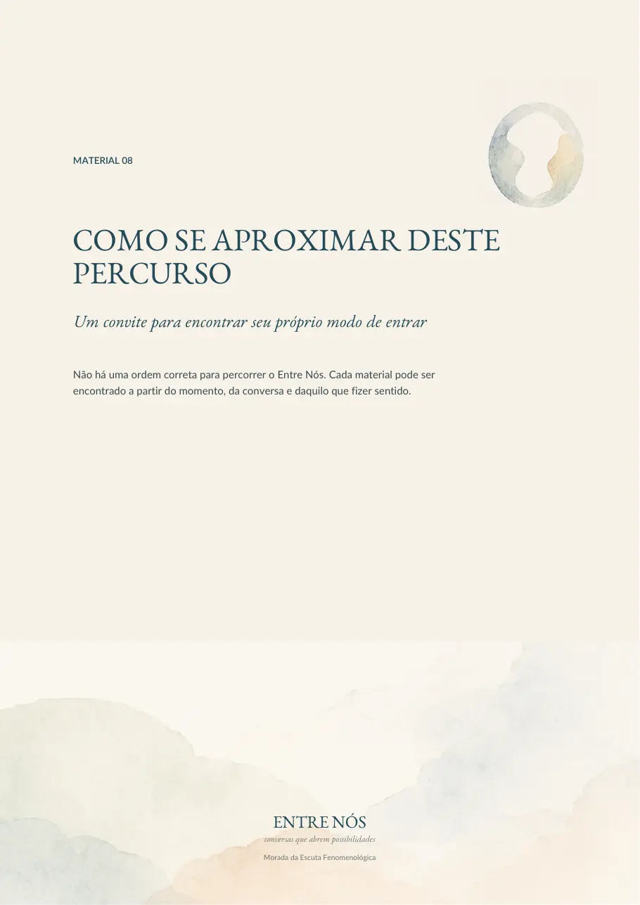 Capa digital de Como se aproximar deste percurso